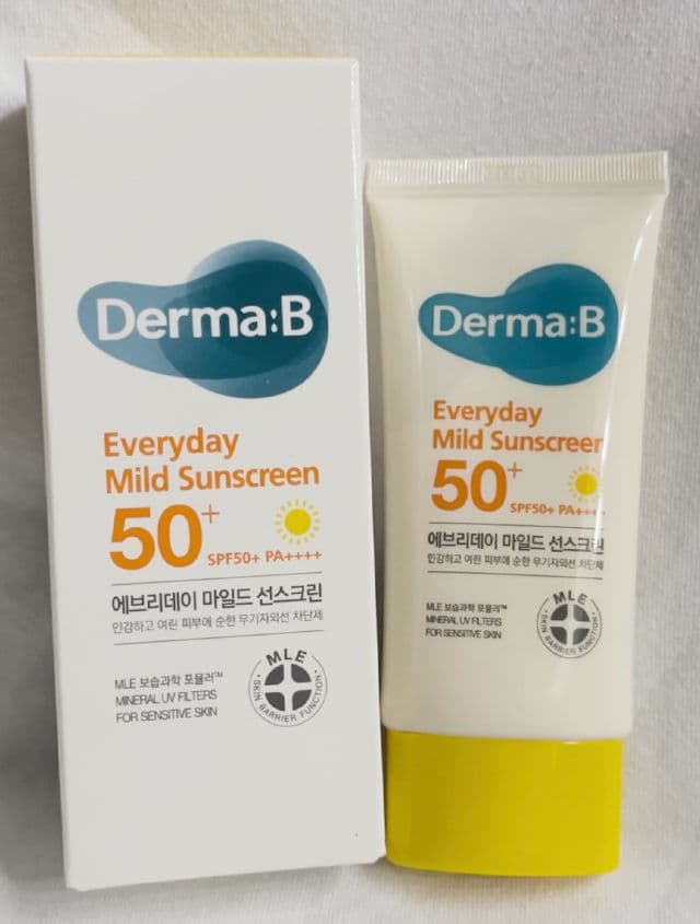 Derma B Everyday Mild Sunscreen SPF50+ PA++++ review photo by prettyyep