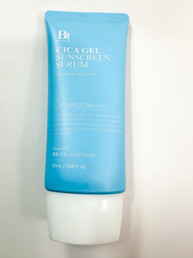 Cica Gel Sunscreen SPF50+ PA++++  product review