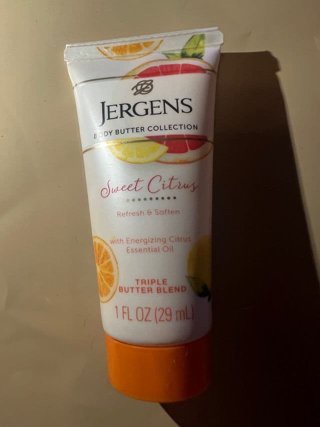 Jergens Sweet Citrus Triple Butter Blend for Hands & Body  review photo by lynnc355