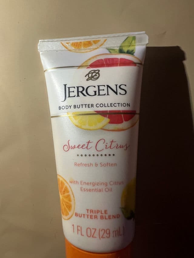 Jergens Sweet Citrus Triple Butter Blend for Hands & Body  review photo by lynnc355