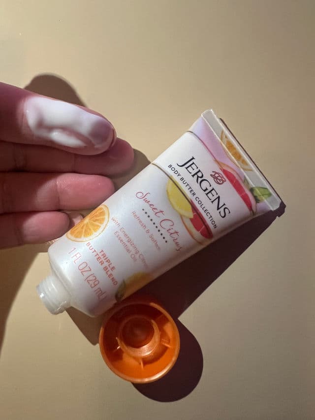 Jergens Sweet Citrus Triple Butter Blend for Hands & Body  review photo by lynnc355