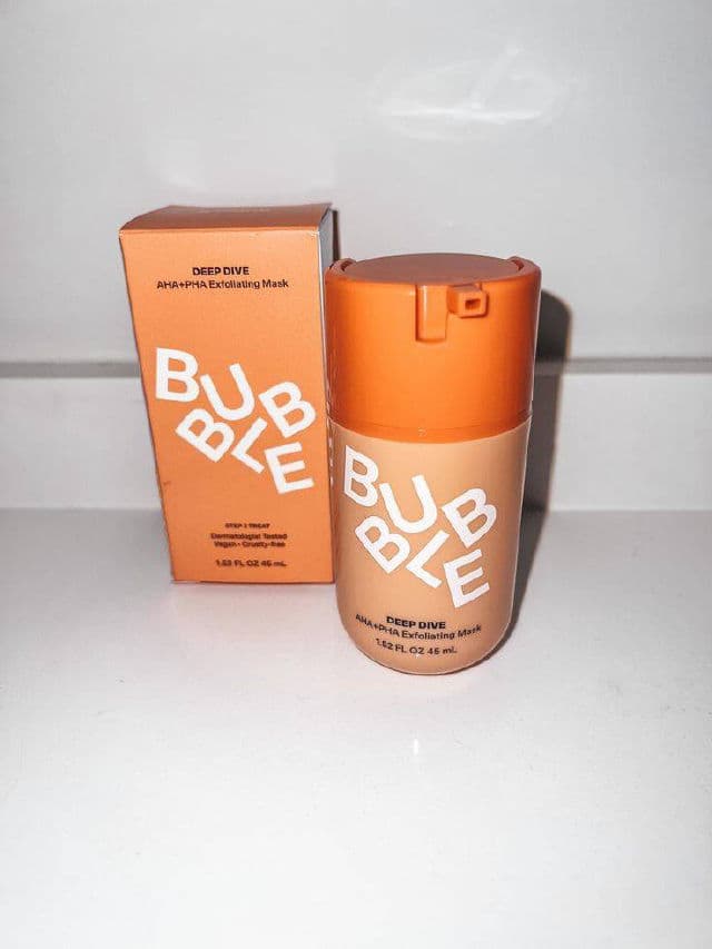 Bubble Deep Dive AHA + PHA Exfoliating Mask review photo by Nancee