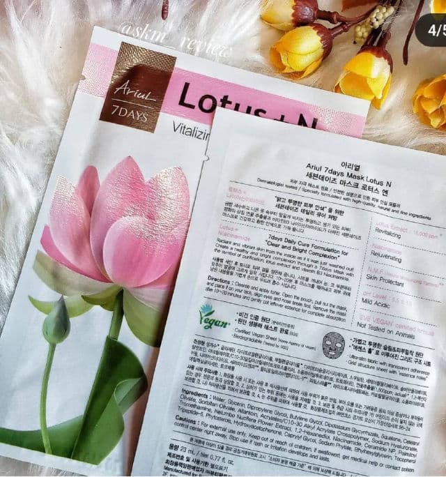 Ariul 7 Days Lotus + N Vitalizing Mask Sheet  review photo by sadafmm