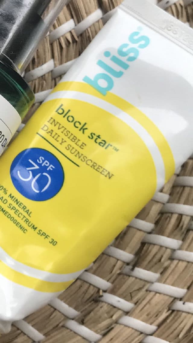 Bliss Block Star Cruelty Free Invisible Daily Sunscreen SPF 30 review photo by kvbowman
