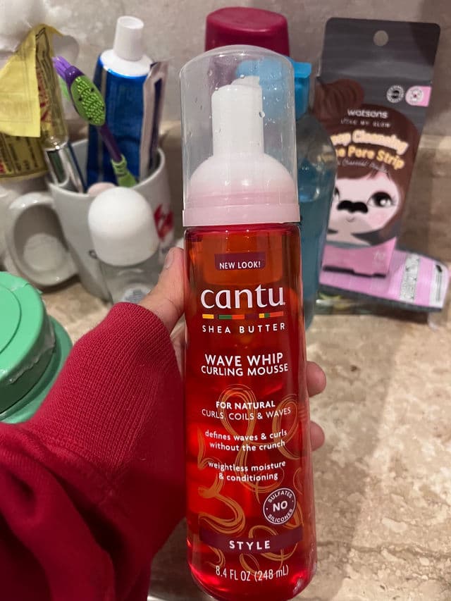 Cantu Shea Butter Wave Whip Curling Mousse review photo by glowyxskin