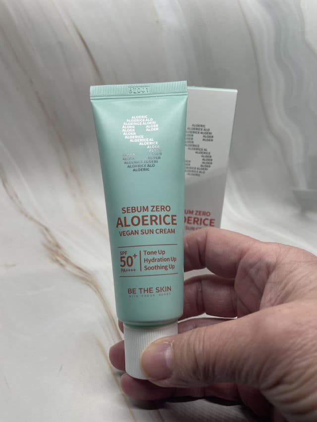 Sebum Zero Aloerice Vegan Sun Cream SPF 50+ PA++++ product review
