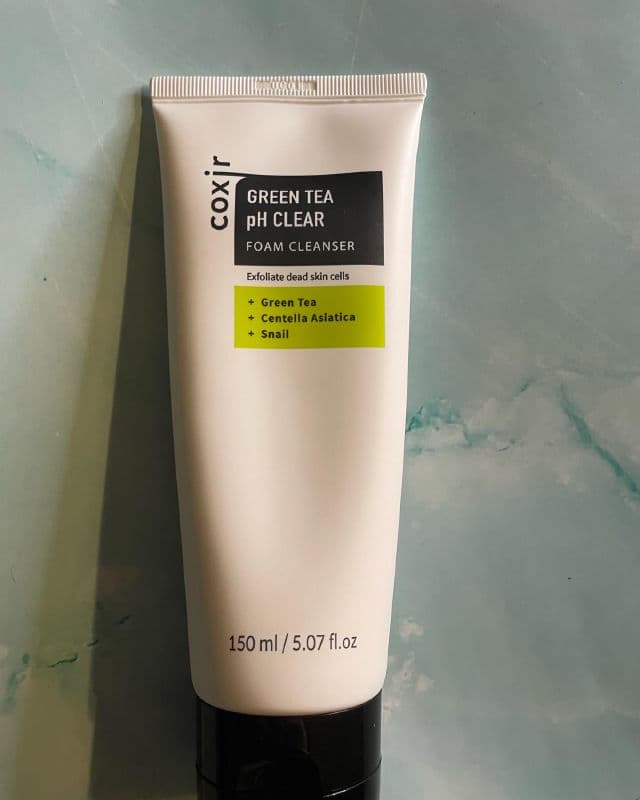 Coxir Green Tea PH Clear Foam Cleanser review photo by Sharonspendstoomuch
