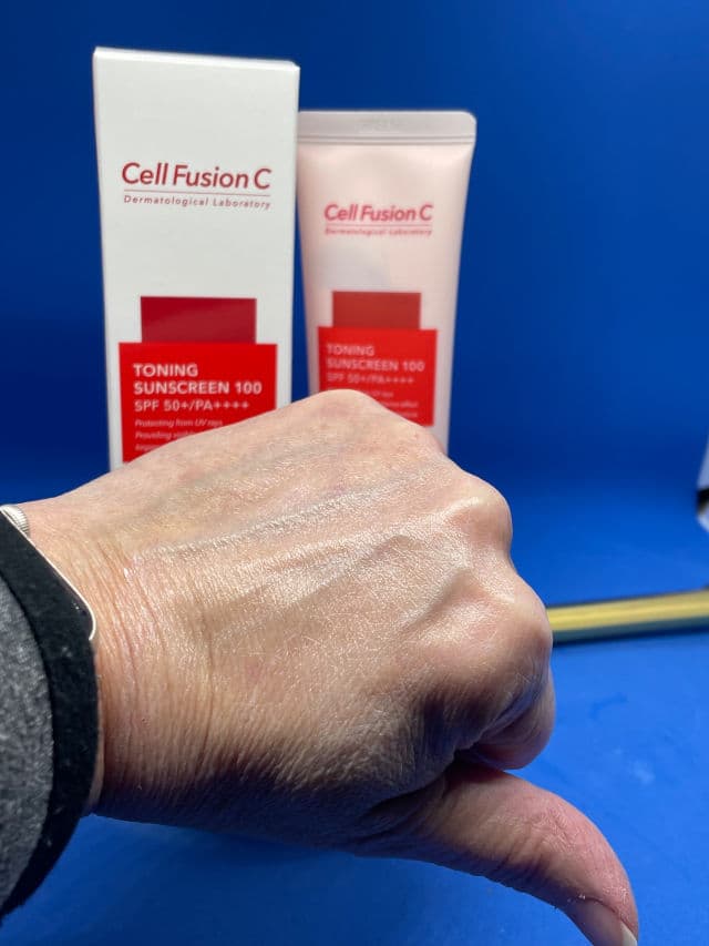 Cell Fusion C Toning Sunscreen 100 SPF50+/PA++++ review photo by Sharonspendstoomuch