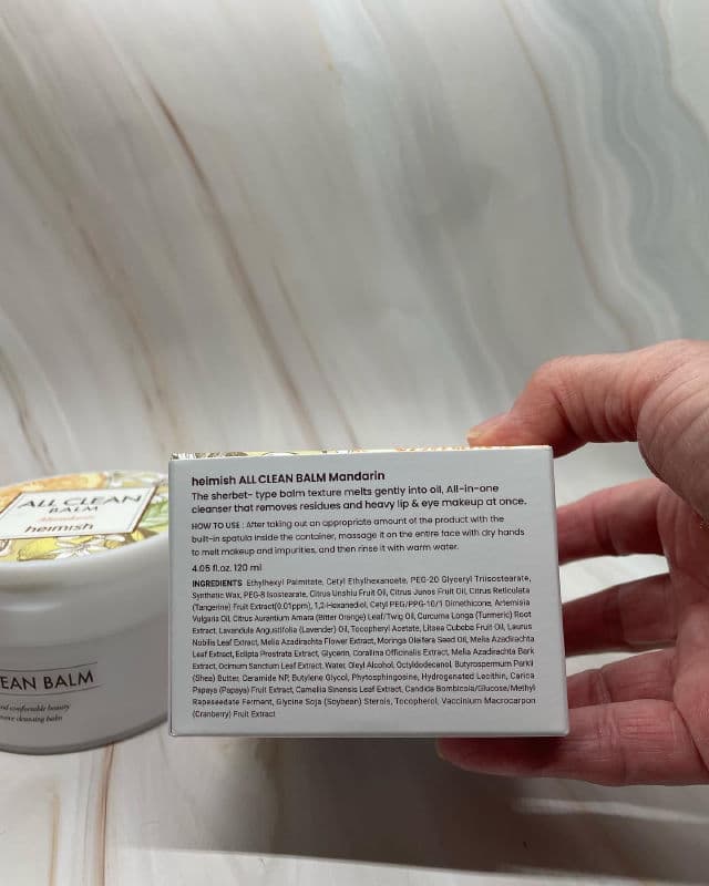 Heimish All Clean Balm Mandarin review photo by Sharonspendstoomuch