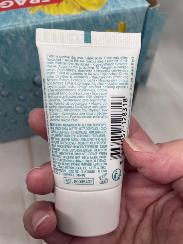 Clarins Cryo-Flash Cream Mask review photo by Sharonspendstoomuch