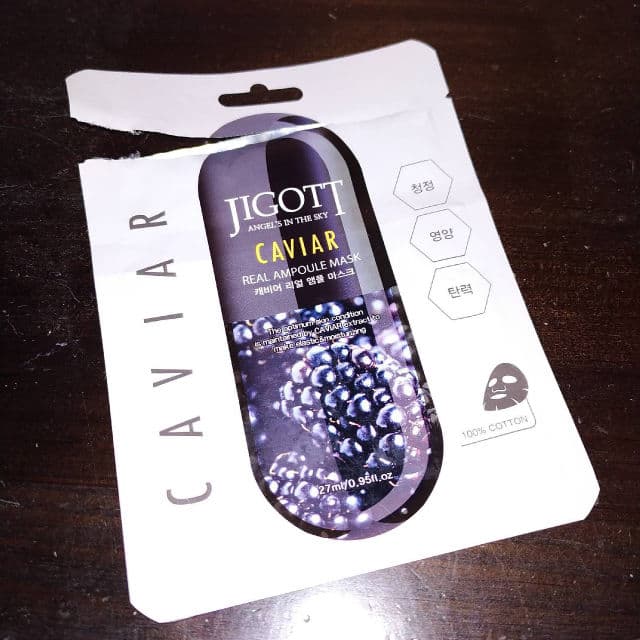 Jigott Caviar Real Ampoule Mask review photo by EvaBeauty
