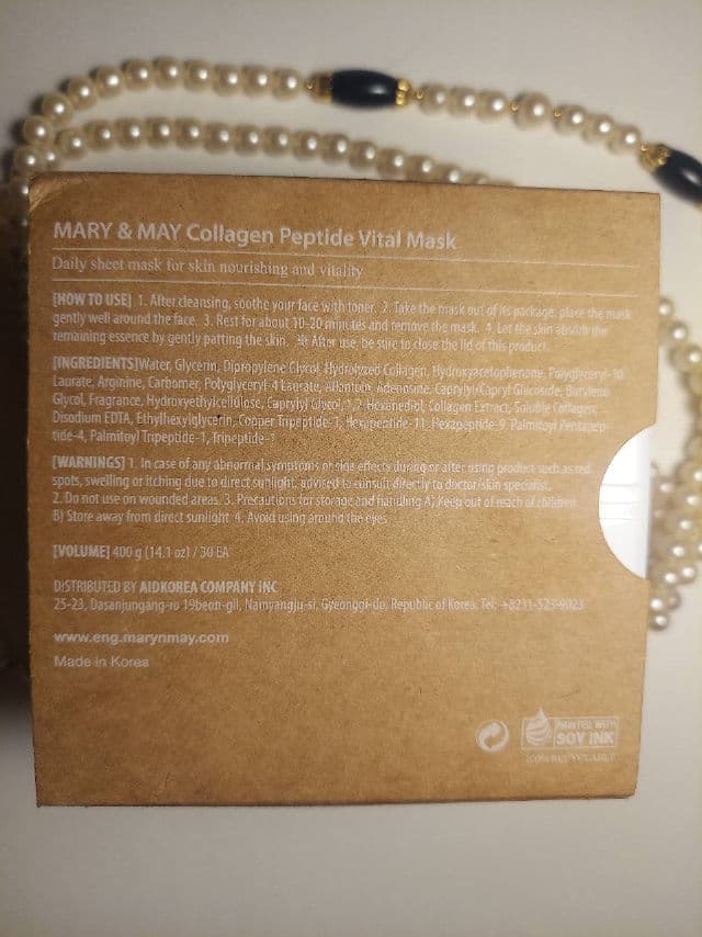 Mary&May Collagen Peptide Vital Mask review photo by laughter