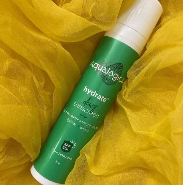 Aqualogica Hydrate+ Sunscreen SPF 50 review photo by smear