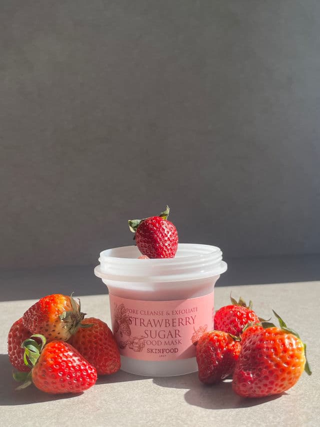 SKINFOOD Pore Cleanse & Exfoliate Strawberry Sugar Food Mask review photo by Aubreyana