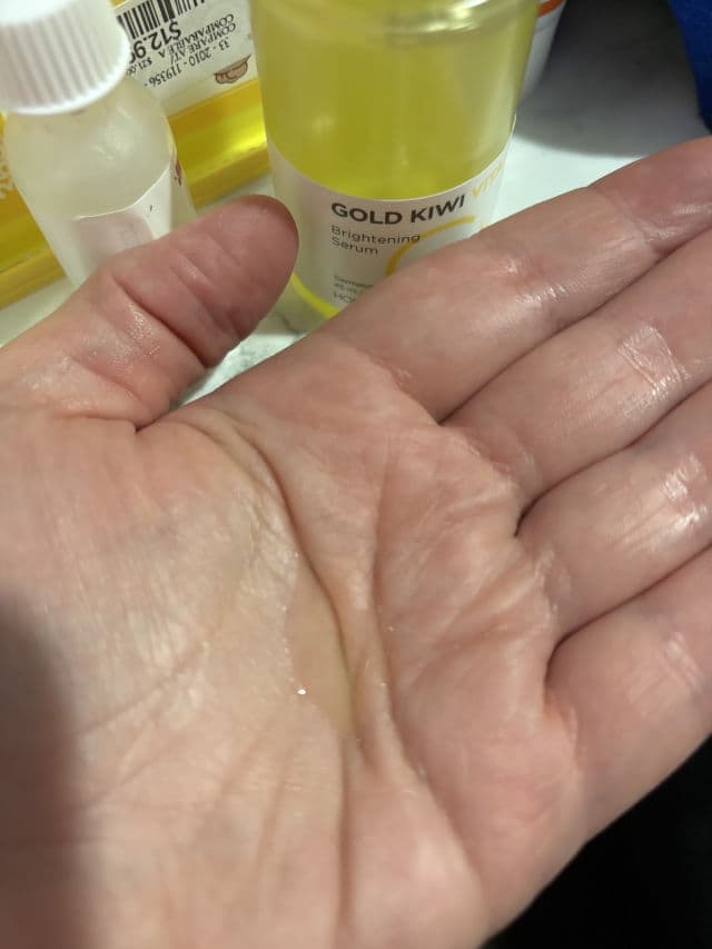 HOLIKA HOLIKA Gold Kiwi Vita C+ Brightening Serum review photo by Janet Lovell