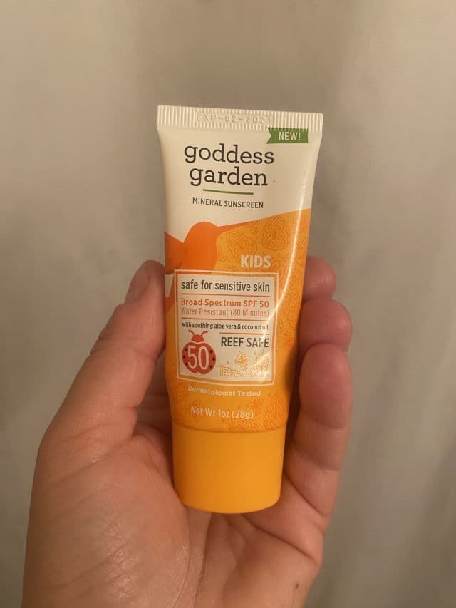 Goddess Garden Kids SPF 50 Mineral Sunscreen Stick review photo by chasi