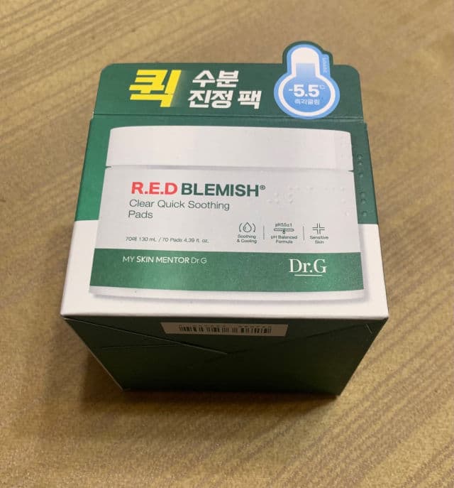 DR.G Red Blemish Clear Quick Soothing Pads review photo by SageB