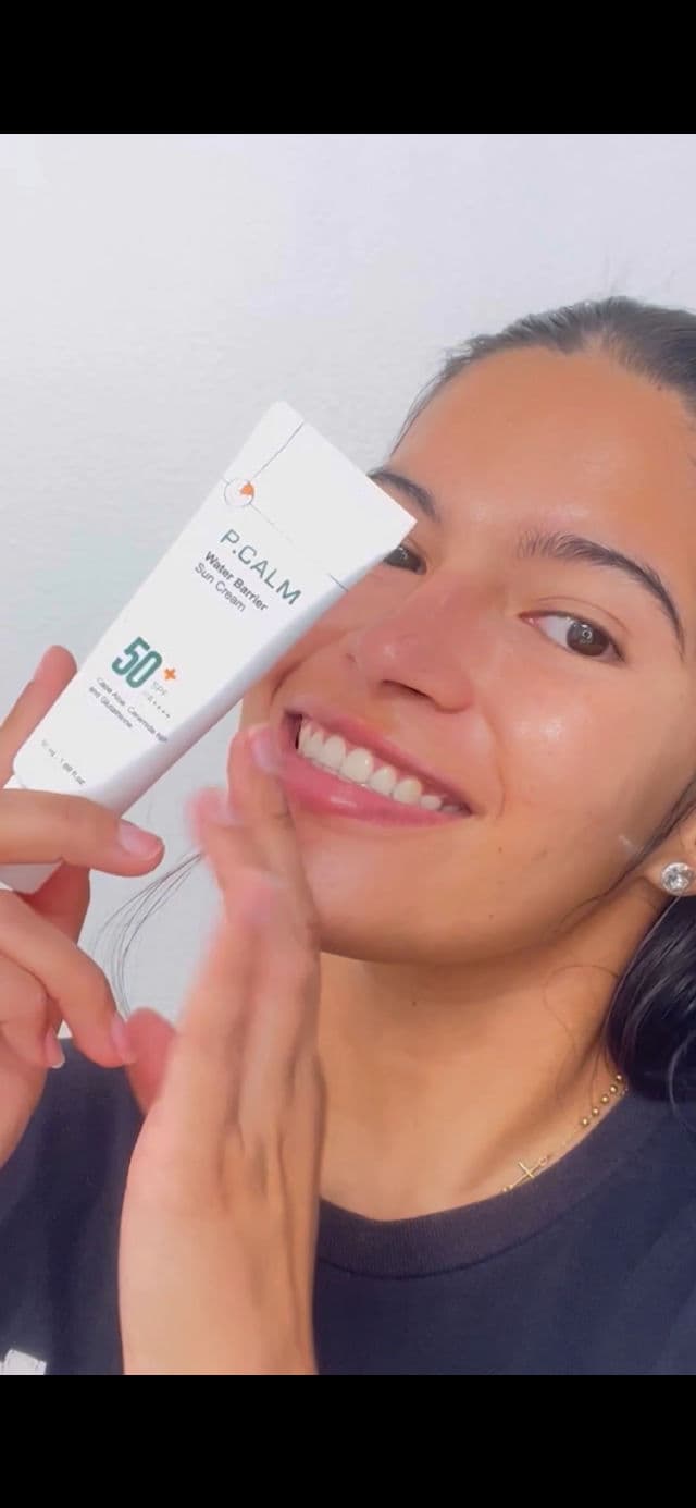 P.CALM Water Barrier Sun Cream SPF 50+ PA++++ review photo by CindyCuidaTuPiel