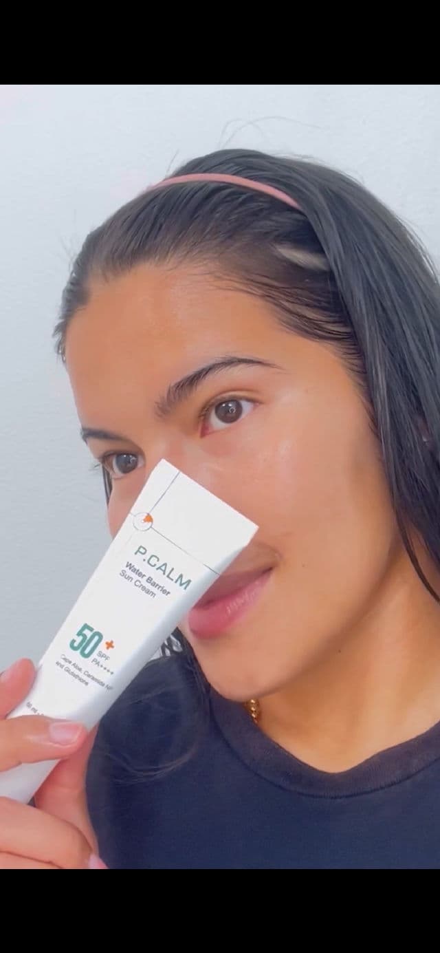 P.CALM Water Barrier Sun Cream SPF 50+ PA++++ review photo by CindyCuidaTuPiel