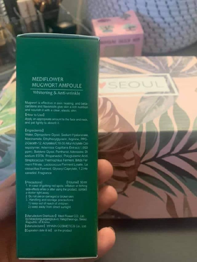 MediFlower Mugwort Ampoule review photo by Cinthiadosamples