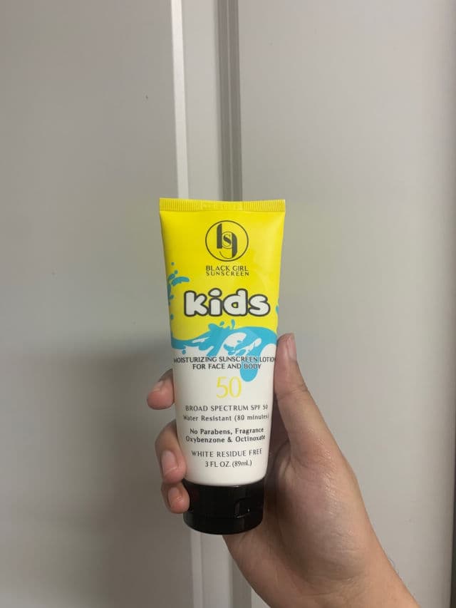 Black Girl Sunscreen BGS Kids SPF 50 review photo by SafaAli