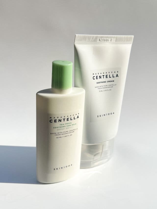 SKIN1004 Madagascar Centella Tea-Trica Soothing Sun Milk SPF50+ PA++++ review photo by CarewithCarey