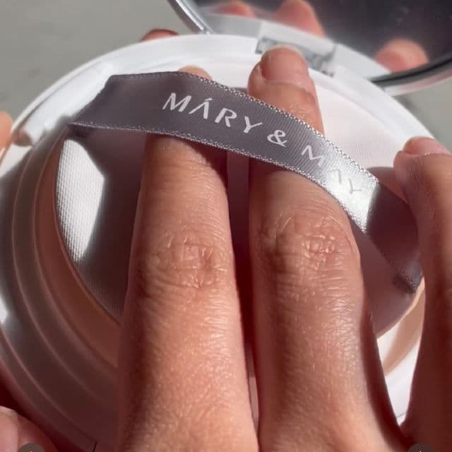 Mary&May Vegan Niacinamide Panthenol Sun Cushion SPF50+ PA++++ review photo by Skinmekay