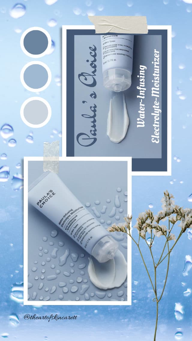 Paula's Choice Water-Infusing Electrolyte Moisturiser review photo by theartofskincarett