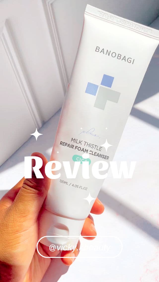 BANOBAGI Milk Thistle Repair Cica Foam Cleanser Plus review photo by vickykbeauty