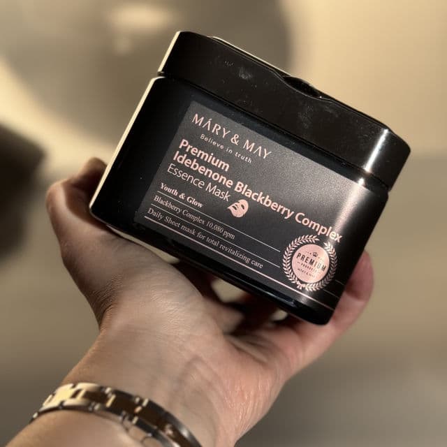 Mary&May Premium Idebenone Blackberry Complex Essence Mask review photo by birdbrainbeauty 