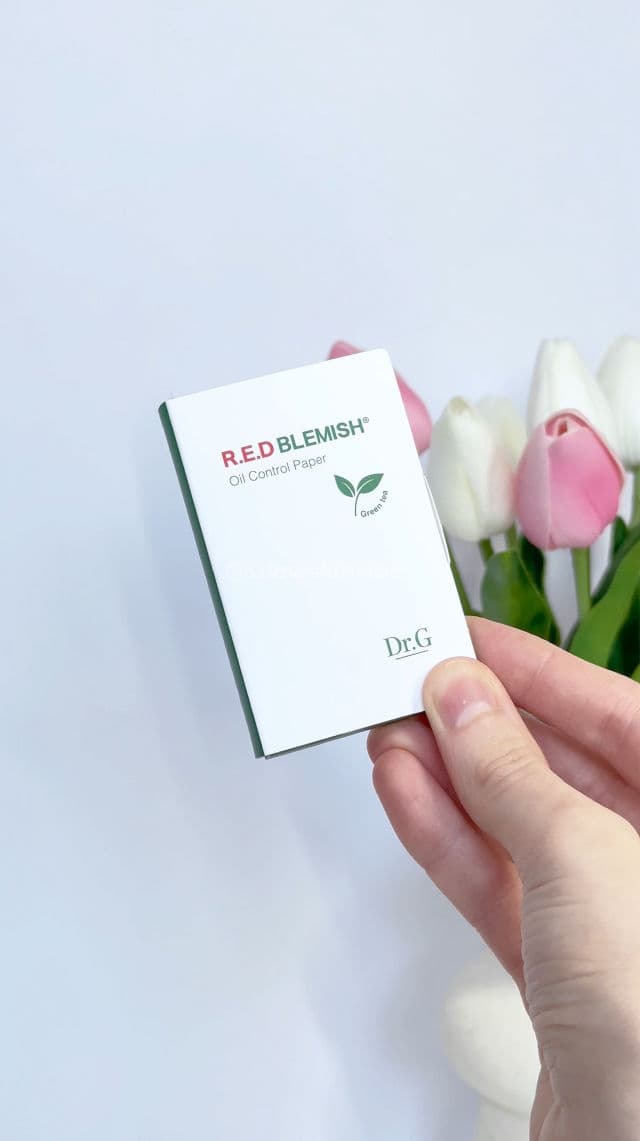 DR.G R.E.D Blemish Oil Control Paper review photo by GlowSkinVibes