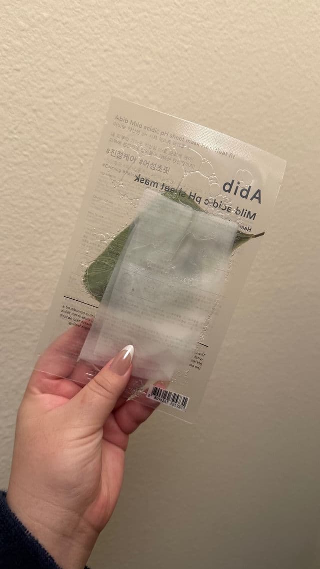 Abib Mild Acidic pH Sheet Mask Heartleaf Fit review photo by matchalattes