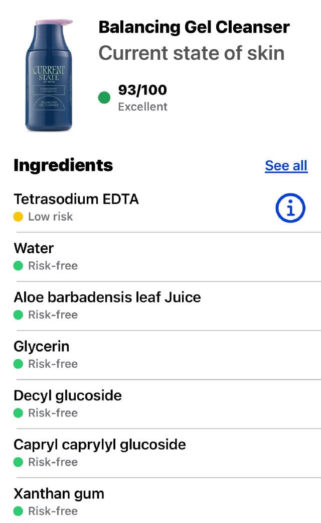 Current State of Skin Strawberry + Probiotic Balancing Gel Cleanser review photo by corfor15