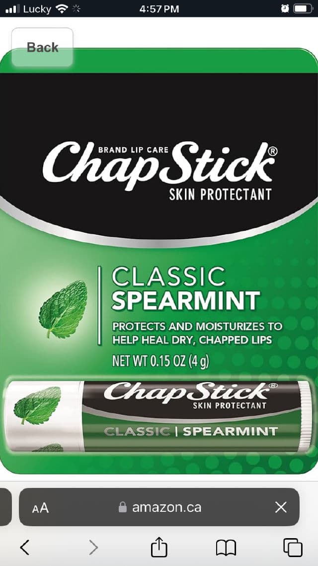 ChapStick Classic Spearmint Lip Balm  review photo by alexialeelovexo