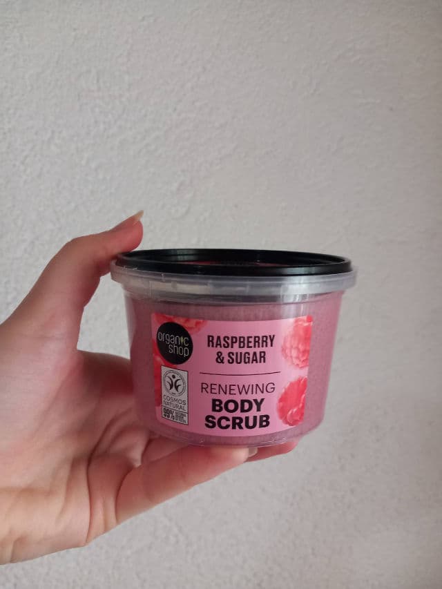 Organic Shop Organic Raspberry & Sugar Body Scrub review photo by Glasskinclub