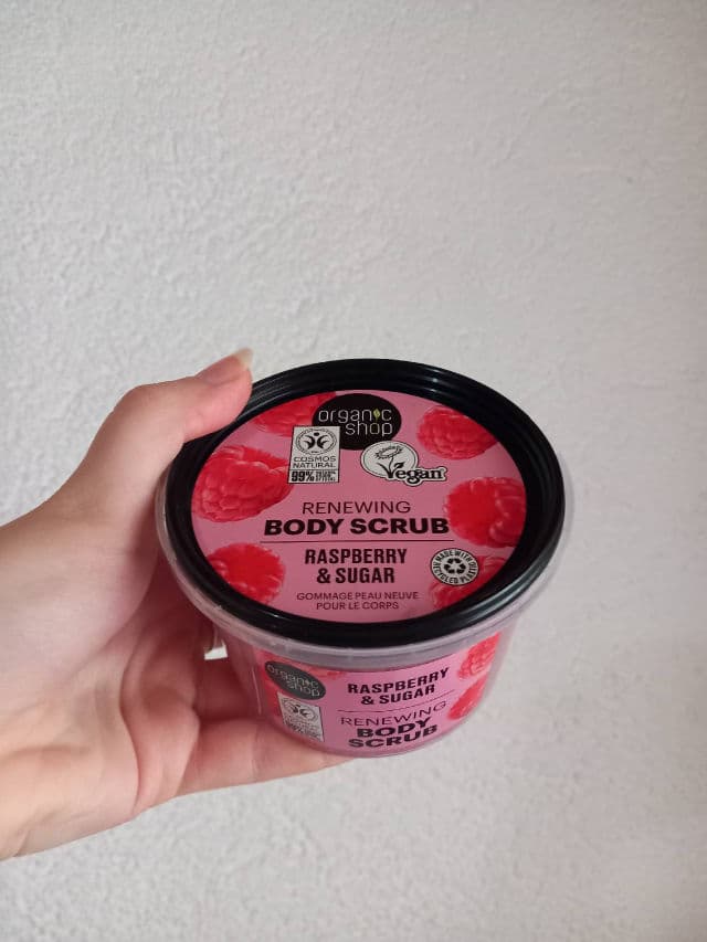 Organic Shop Organic Raspberry & Sugar Body Scrub review photo by Glasskinclub