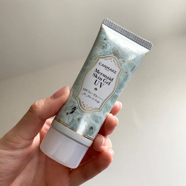 CANMAKE Mermaid Skin Gel UV SPF 50+ PA++++ C01 Mint review photo by uminekostyle