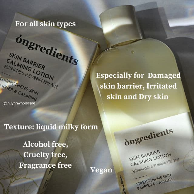 Ongredients Skin Barrier Calming Lotion review photo by nLynn