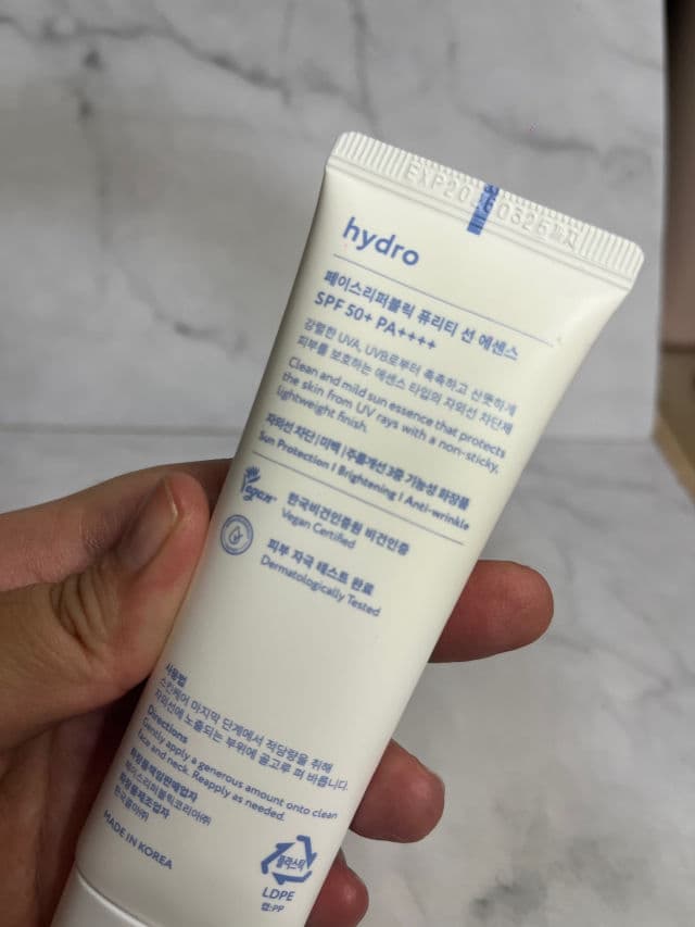 Purity Sun Essence SPF50+ PA++++ product review