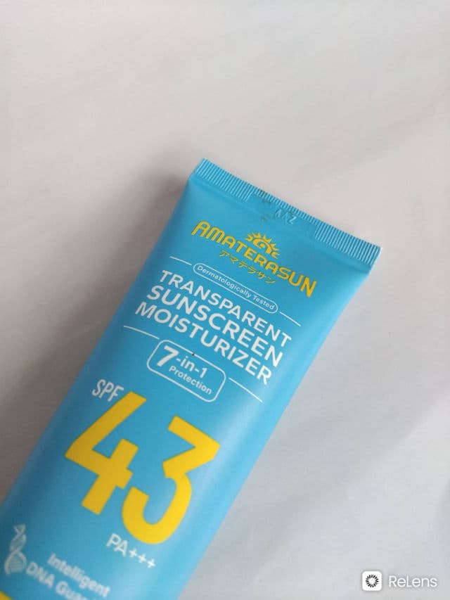 AMATERASUN Transparent Sunscreen Moisturizer SPF40 PA+++ review photo by Bungareview