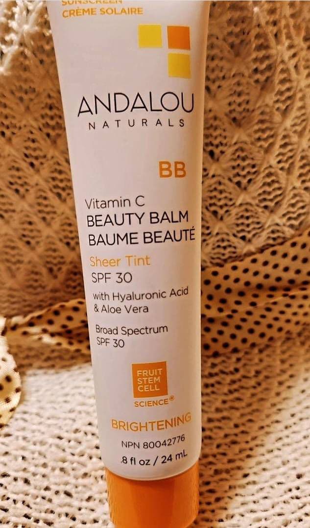 Andalou Naturals Brightening Vitamin C BB Beauty Balm Sheer Tint SPF 30 review photo by productreviewchickie