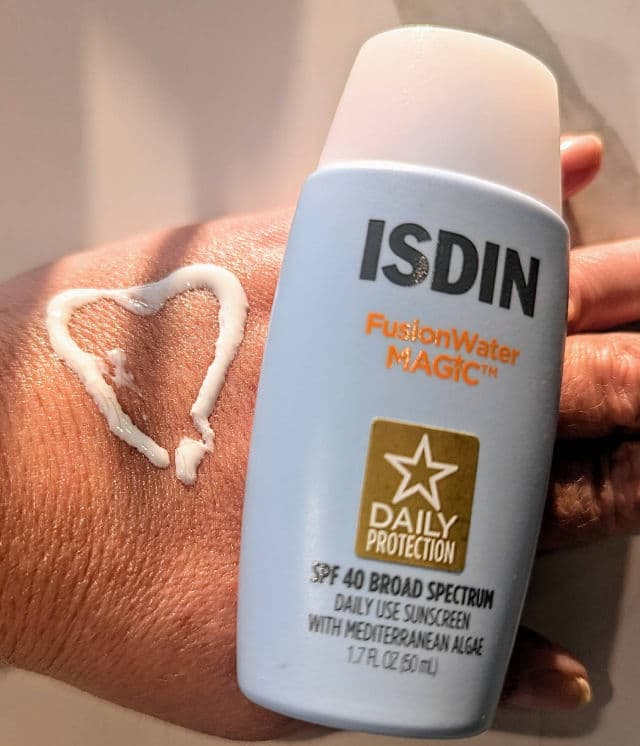 ISDIN Fusion Water Magic SPF 50 review photo by andreah