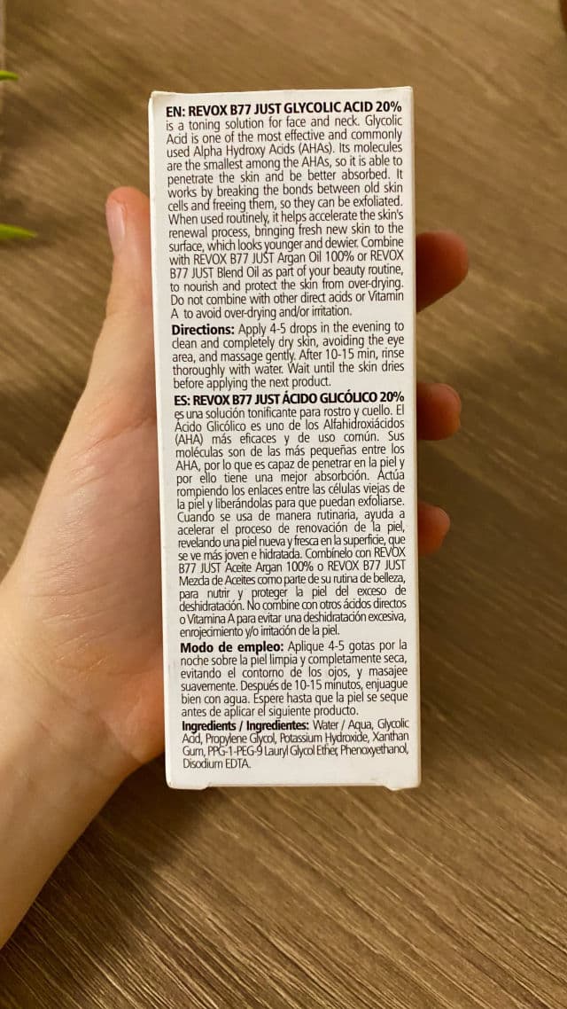 Revox Just Glycolic Acid 20% review photo by AndreeaNicoleta