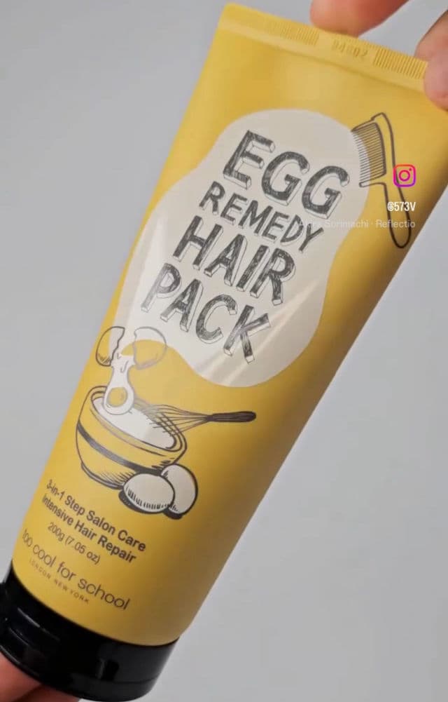 TOO COOL FOR SCHOOL Egg Remedy Hair Pack review photo by Hlanderz