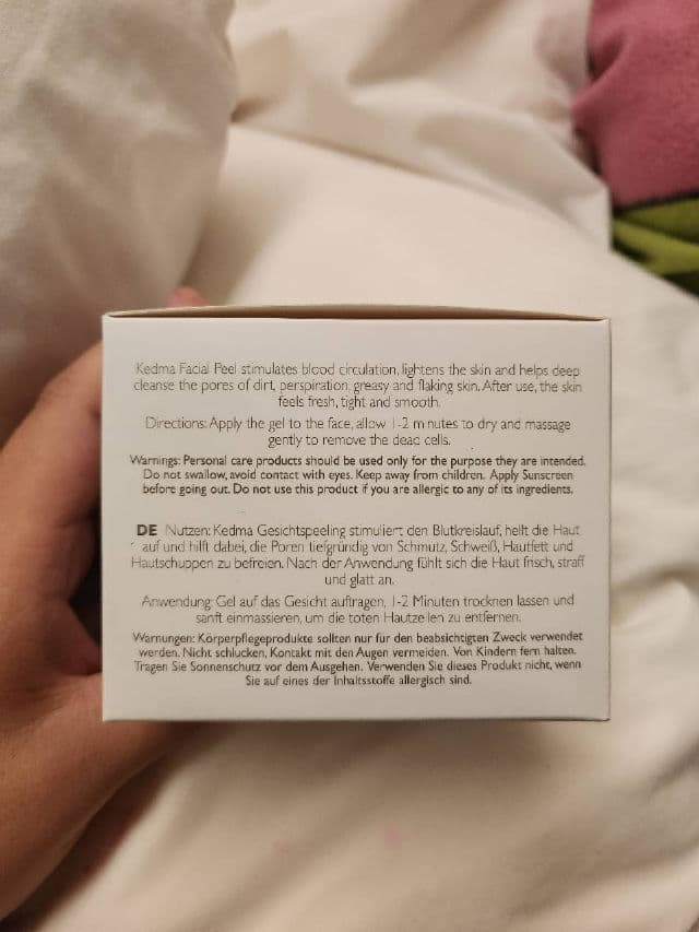 Kedma Facial Peel review photo by zoeypham