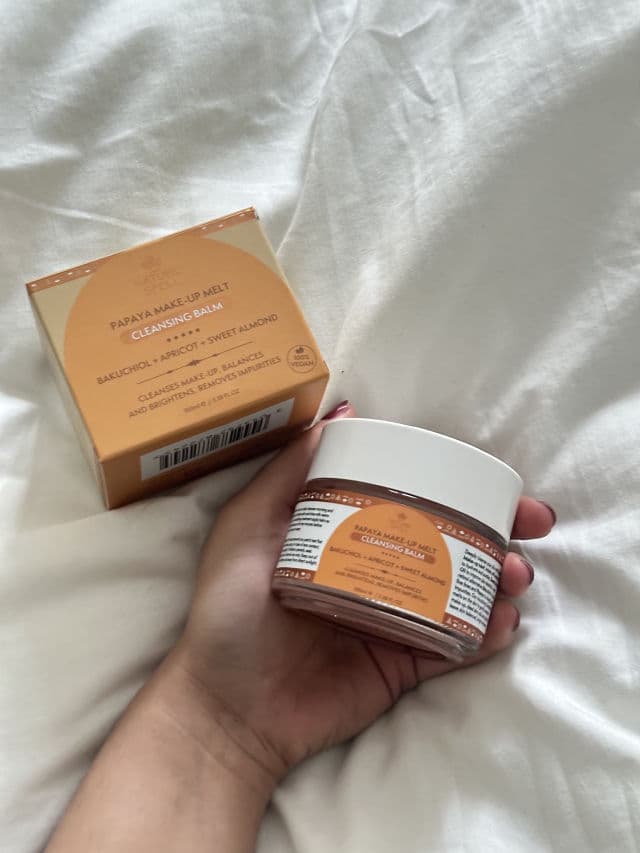 Nature Spell Papaya Make-up Melt Cleansing Balm review photo by Glowguide