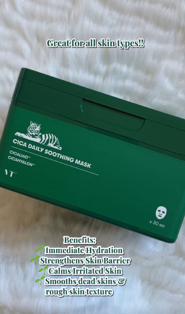 VT COSMETICS Cica Daily Soothing Mask review photo by mikkimchiii