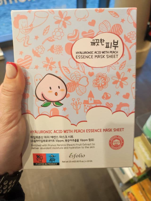 ESFOLIO Pure Skin Hyaluronic Acid Peach Essence Mask Sheet review photo by lorka
