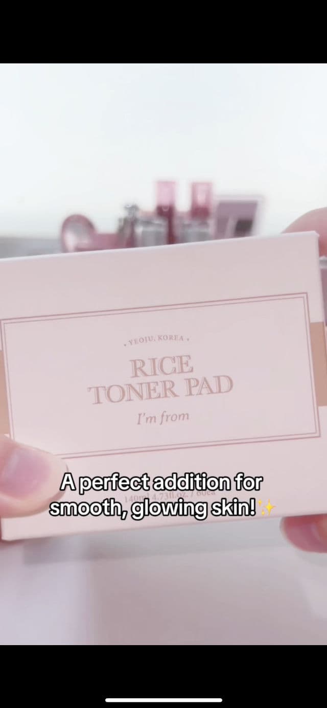 Rice Toner Pad product review