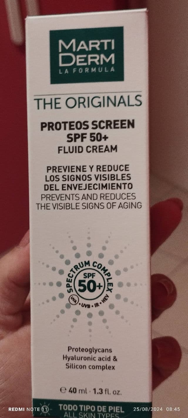 Martiderm Proteos Screen SPF 50 Fluid Cream review photo by puris